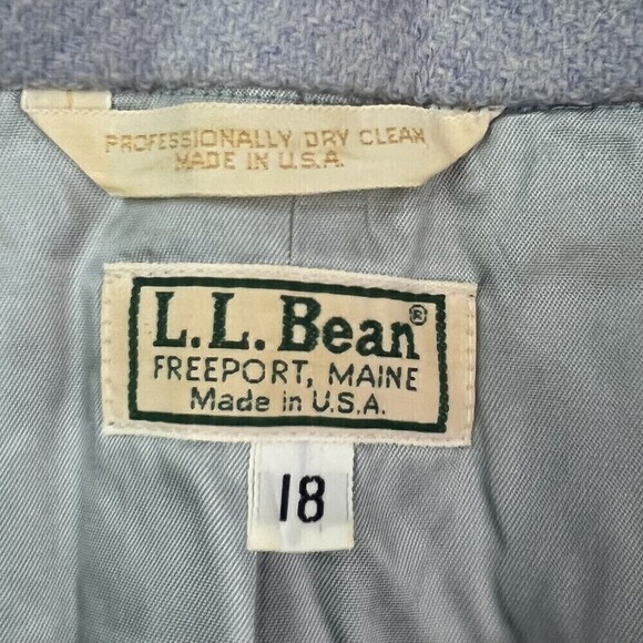 LL Bean vintage Wool blazer size 18 preppy heritage - Picture 8 of 12